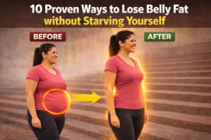 Read more about the article 10 Proven Ways to Lose Belly Fat without Starving Yourself